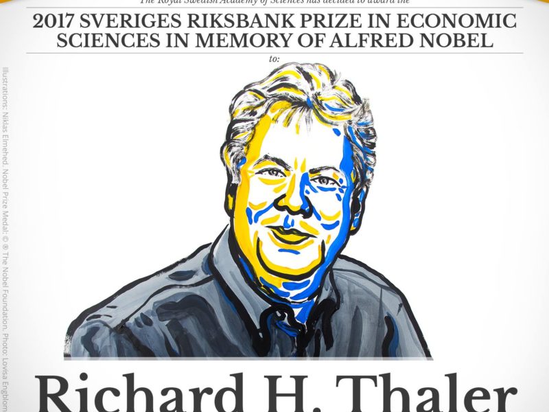 Nobel d’Economie 2017 : la valeur de l’argent est relative !