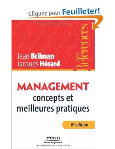 " Management : concepts et meilleures pratiques" de Jean Brilman et Jacques Hérard