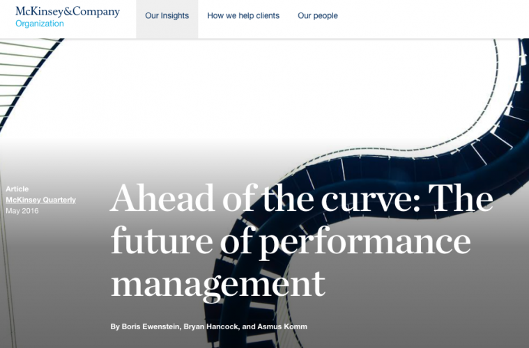 McK on "The future of performance management"